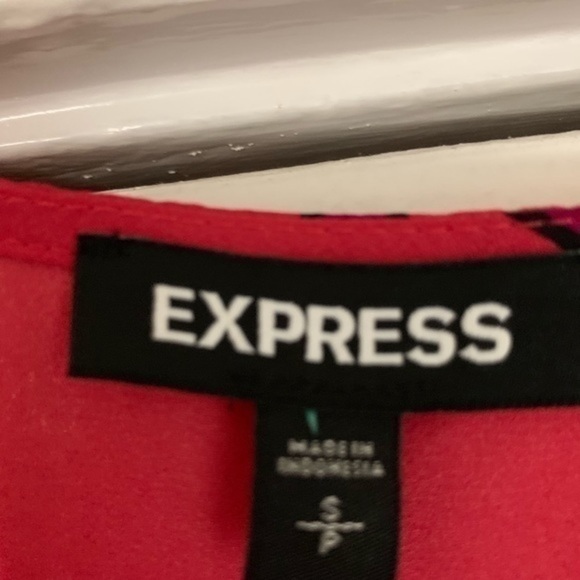 Express Red Striped‎ Kimono Bodysuit Small - Picture 5 of 8